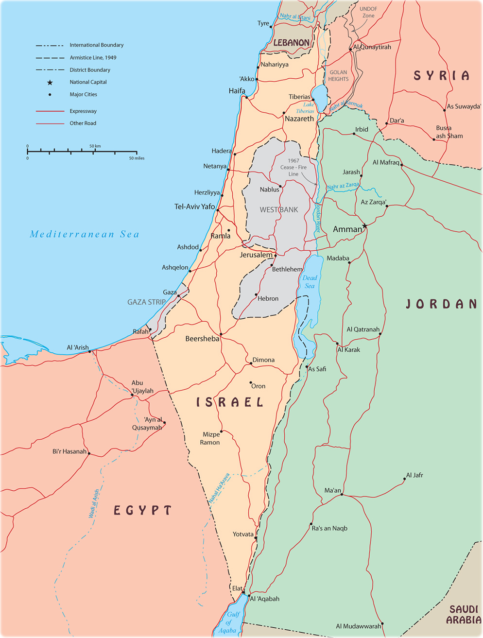 Map Israel