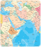 Southwest Asia map